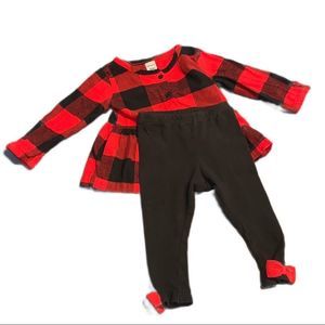 Carter’s Buffalo Plaid 2-Piece (12 mo)